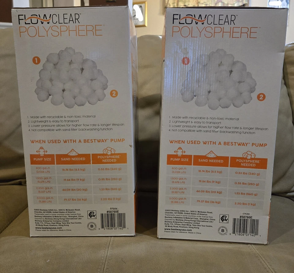 2X - Bestway Flowclear Polysphere Pool Filtration Spheres for Sand Filter Pumps - Image 4 of 4