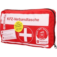 Verbandtasche Kfz DIN13164 Neu Auto Verbandskasten Pkw Erste Hilfe Set rot