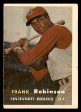 1957 TOPPS # 35 FRANK ROBINSON REDS VG SET BREAK 548747 (KYCARDS)