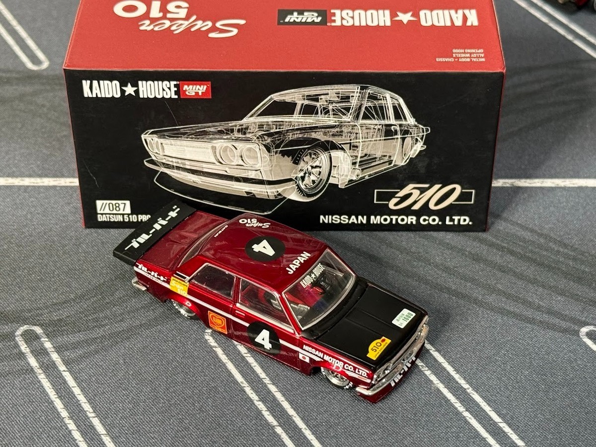 Kaido House x Mini GT Datsun 510 Pro Street Japan JPN V1 KHMG087
