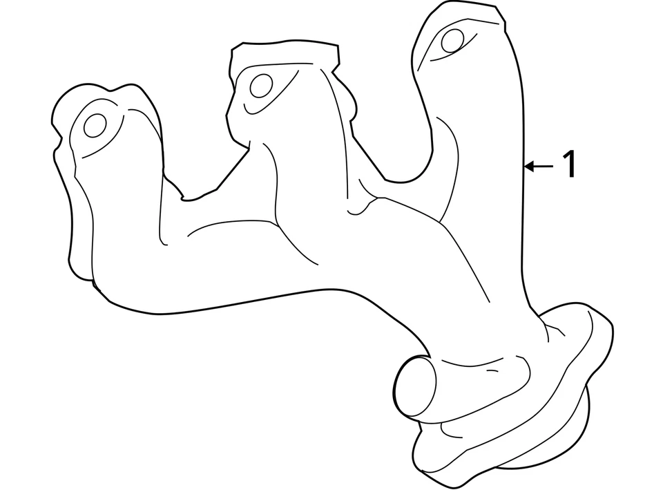 Ford Explorer 2002-2010 colector de escape 1L2Z9430CB NUEVO OEM Foto 4 de 4