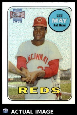 2002 Topps Archives Reserve Refractor #405 LEE MAY Cincinnati Reds Set-Break NM