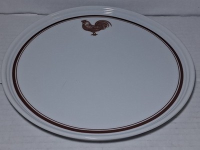 Rauschert Porcelain Rooster Le Coq White/Brown 9.75'' Plate Japan Cooks Table
