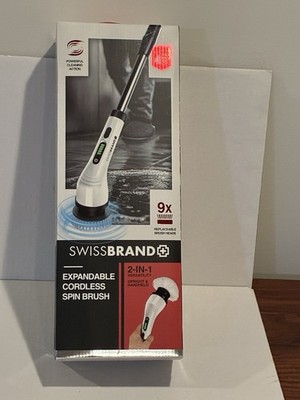 Swiss Brand Expandable Cordless Spin Brush; New in Box