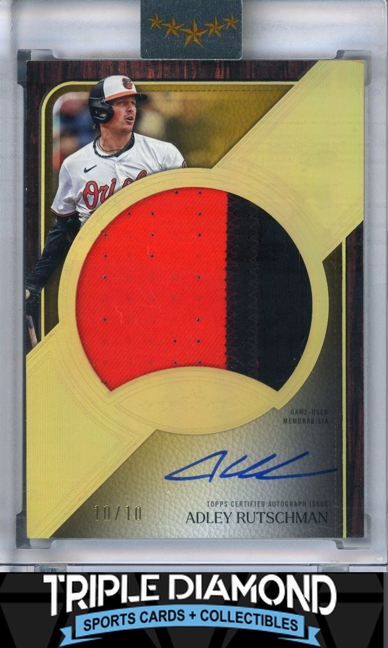 2025 Topps Five Star Adley Rutschman Game-Used Patch Autograph Auto #10/10 K447 view 1