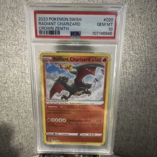 The Pokémon Company Radiant Charizard PSA 10 Crown Zenith Radiant Holo 020/159