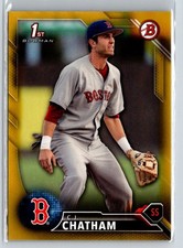 2016 Bowman Draft #BD-38 C.J. Chatham Gold Border #/50 G26