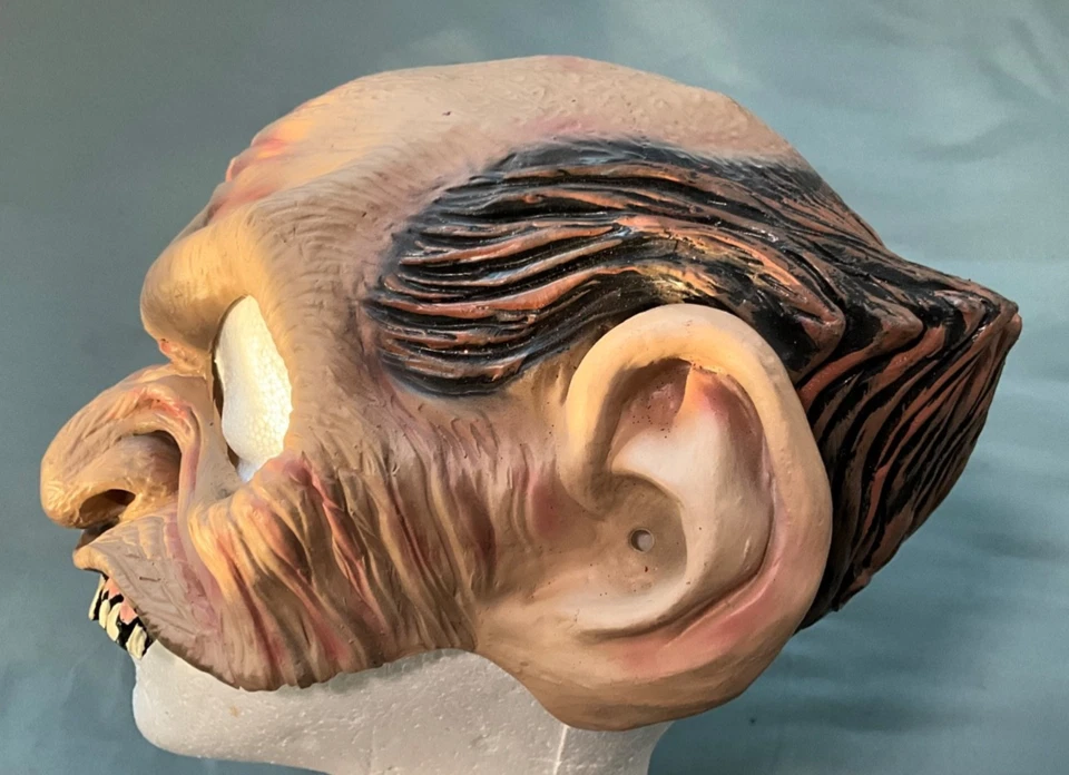 Scary Old Man Troll Bad Teeth Goma Halloween Disfraz Media Máscara 2001 Disfraz Foto 3 de 4