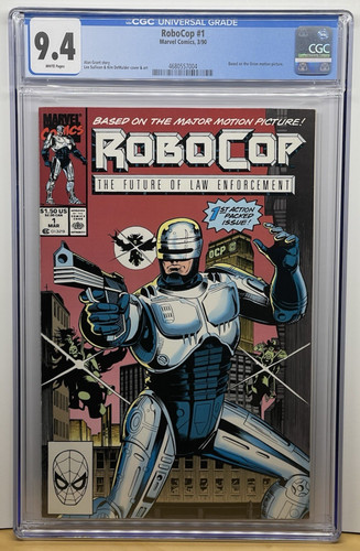RoboCop 1 1990 CGC 9.4 NM Marvel Comics Based on 1987 Film