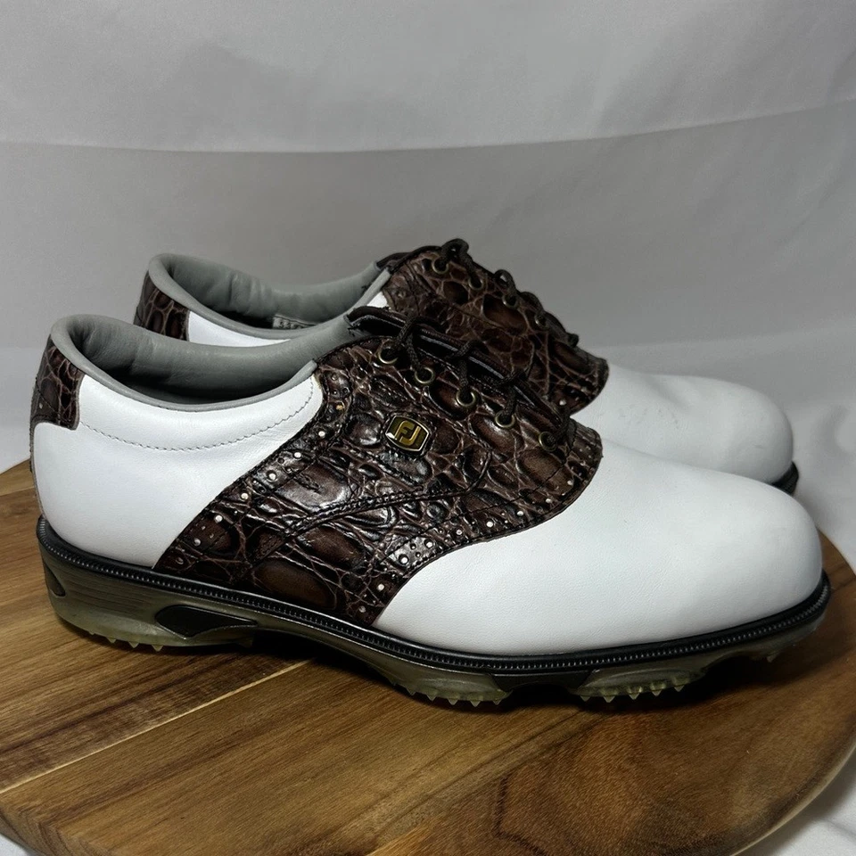 Zapatos de golf FootJoy-DryJoys Opti-Flex2 con cordones #53754 para hombre talla 8,5XW Foto 3 de 4