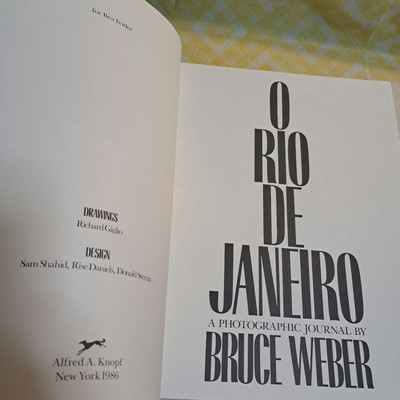 O RIO DE JANEIRO] Large format Photo Book by Bruce Weber