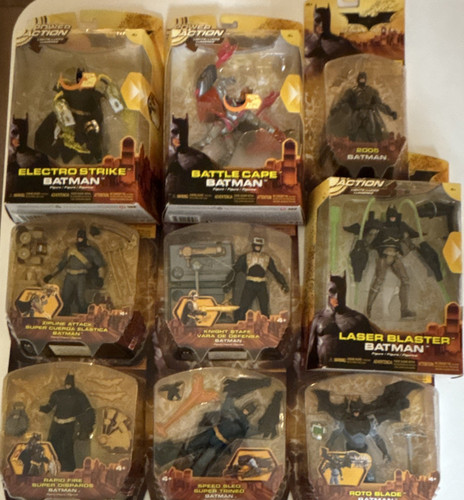 Mattel Batman Begins Batman Action Figure Collection - Multiple Batman sealed