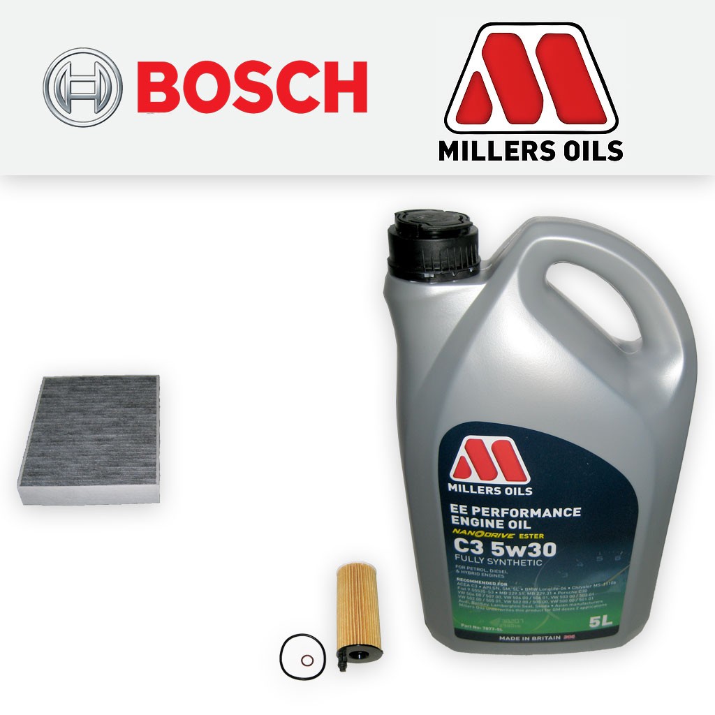 SERVICE KIT BMW 3 SERIES F30 F31 F34 325D B47 OIL CABIN FILTERS +OIL (2015-2019)