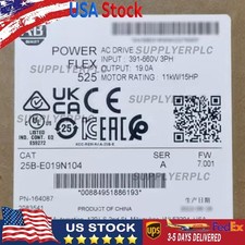 1PC Allen-Bradley 25B-E019N104 Allen-Bradley 11KW/15HP PowerFlex 525 AC Drive