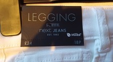 Plus Size White Stretch Jeans From Next  New With Tags