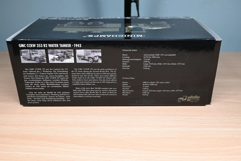 Minichamps GMC CCKW 353 B2 1943 cisterna de agua escala 1:35 Foto 4 de 4