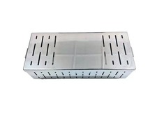 Empty Case Sterilization Box with 2 Trays Surgical Veterinary Stainless Steel
