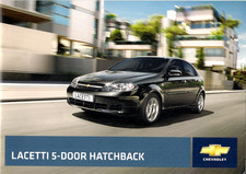 Chevrolet Lacetti Hatchback 2009-2010 UK Market Sales Brochure 1.4 SE & 1.6 SX