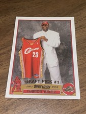 2003 -04 Topps Lebron James Rookie Card (RC) #221. rookie card picture