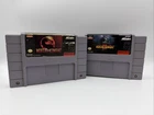 Mortal Kombat I & II (Nintendo SNES, 1994) Authentic *Tested/Working*