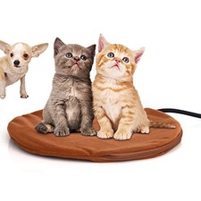 Pet Heating Pad for Cats Dogs Electric, Adjustable Small 11.8 x 11.8 inch