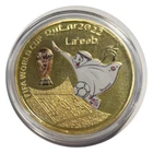 Lucky Craft Coin FIFA World Cup Qatar La’eeb Mascot Gold Color in Capsule