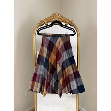 Vintage Pandora Pleated Plaid Skirt