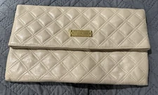Marc Jacobs Nude Large Eugenie Quilted Leather Clutch