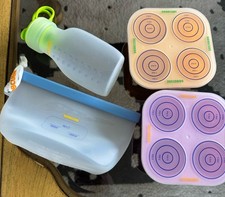 BOOBCube The First Drop Kit Silicone Breast Milk Storage Containers Lot 10 