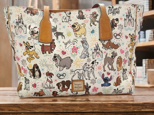 Dooney And Bourke Disney Parks Dogs Sketch Disney Tote