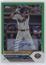 2023 Topps Pro Debut Green Foil Auto 24/99 Sean McLain #PD-42 Auto 00em