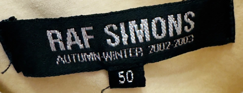 Vintage RAF Simons Beige Colored Autumn Winter 2002-2003 Men’s 50 (XXL) Long - Image 2 of 4