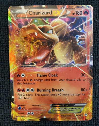 Pokemon TCG Charizard EX 11/83 Generations Ultra Rare Full Art Holo EN LP