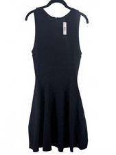 NWT! Alice + Olivia Black Fit and Flare Mini Dress Sleeveless Size M