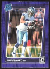 4321G 2021 Donruss Optic #242 Simi Fehoko Purple Shock