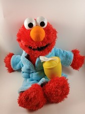 Vintage Sick Elmo Sesame Street 2012 Gund Stuffed Animal Toy Plush Stuffy 14 In.