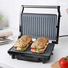 Quest Marble Coated Non Stick Sandwich Maker Deluxe Health Grill  Panini Press