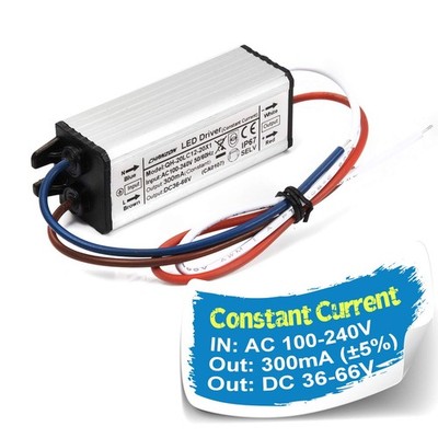LED Driver 300mA (Constant Current Output) 36V-66V (In100-240V AC-DC) (12-20)...