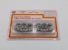 IHC 4257 HO Passenger Track Super Free Rolling 6-Wheel Car Trucks
