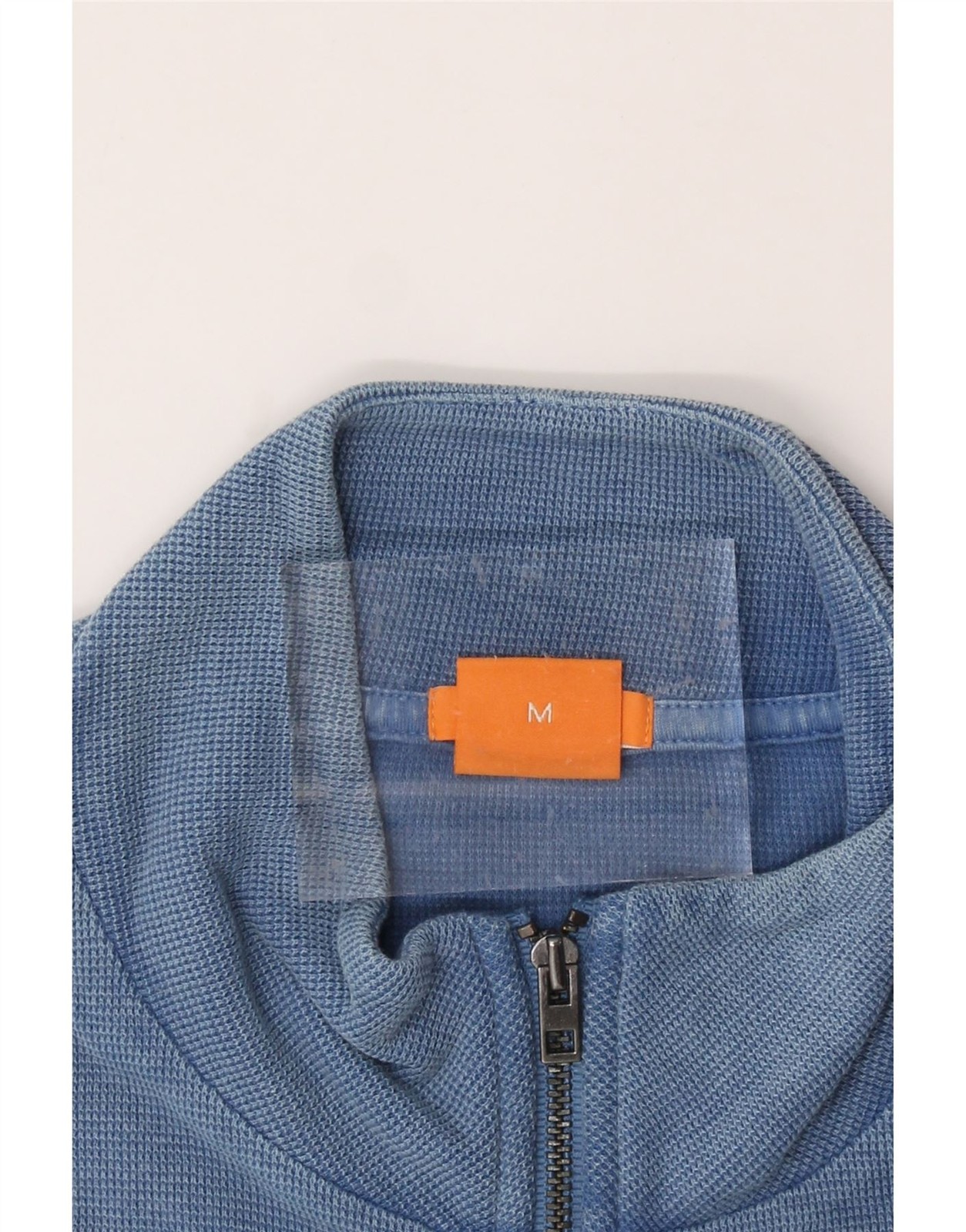 HUGO BOSS Mens Slim Fit Tracksuit Top Jacket Medium Blue Cotton BG04 thumbnail 4