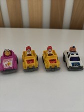 McDonald's Fast Macs Vintage 1985 80s Set of 5 Pull Back Cars