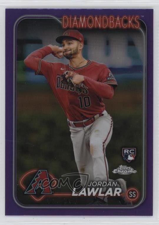 2024 Topps Chrome Purple Refractor /250 Jordan Lawlar #229 Rookie RC 0nw0