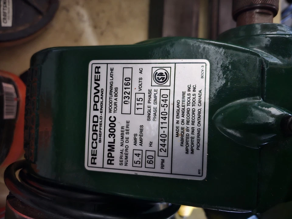 Torno para torneamento de madeira Record Power RPML300C - Imagem 4 de 4