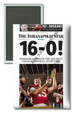 2025 Indiana Hoosiers National Champions The Indianapolis Star 2" x 3" Magnet