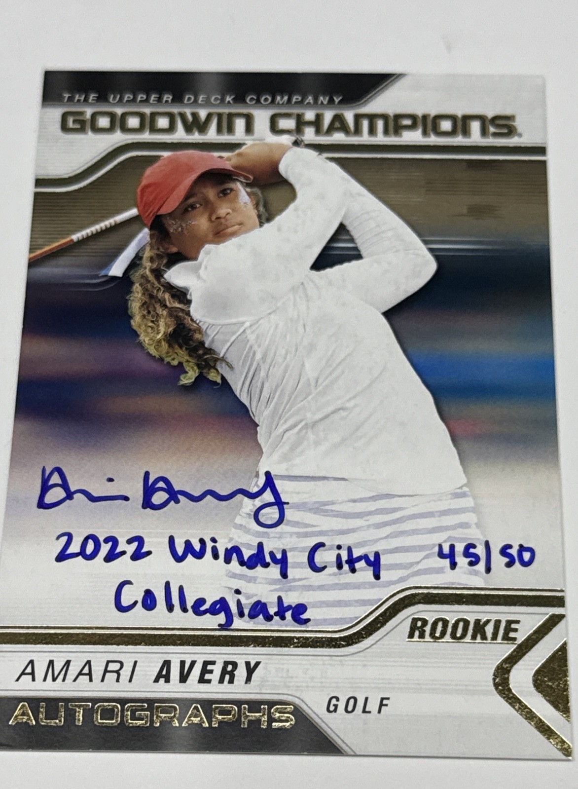 2023 Upper Deck Goodwin Champions Autographs Amari Avery #A-AV Inscriptions /55