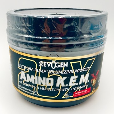 Evogen Amino K.E.M Victory Punch EAA Pump Volumizer Powder 18.1oz EXP 05/2027