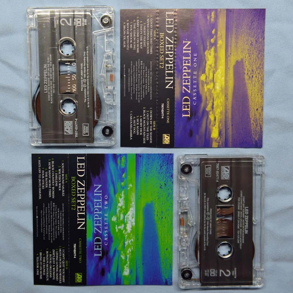 LED ZEPPELIN Boxed Set2 GERMANY 1993 2 x CASSETTE BOX SET ATLANTIC 🟢MINT-🟢 - Image 3 of 4