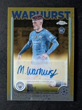 2024-25 Topps Chrome UEFA MATTY WARHURST 46/50 RC Auto Gold Starball Ref #CA-MW