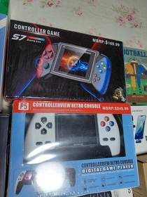 Handheld Game Console Lot Retro Electronic Games Accessories Bundle See Photo