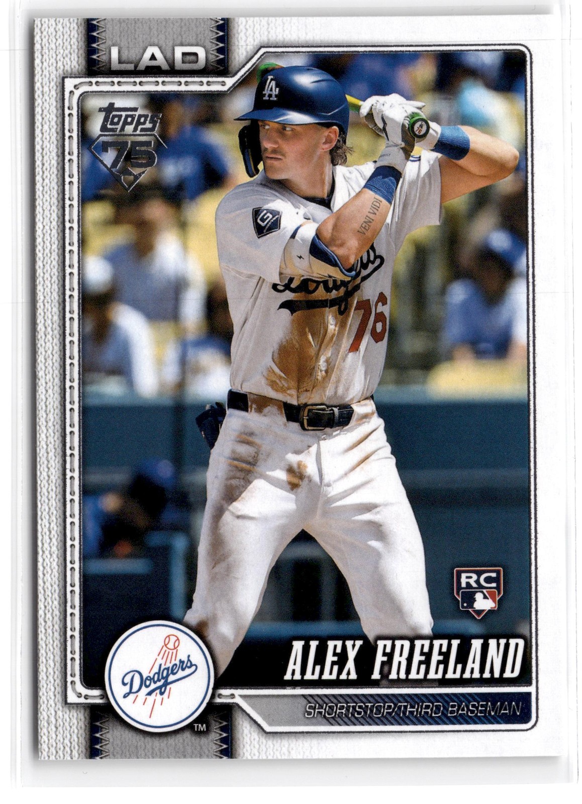 2026 Topps Series 1 Alex Freeland #74 Rookie Los Angeles Dodgers